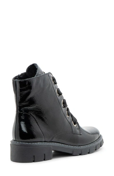 Ara Debbie Lace-up Bootie In Black Leather