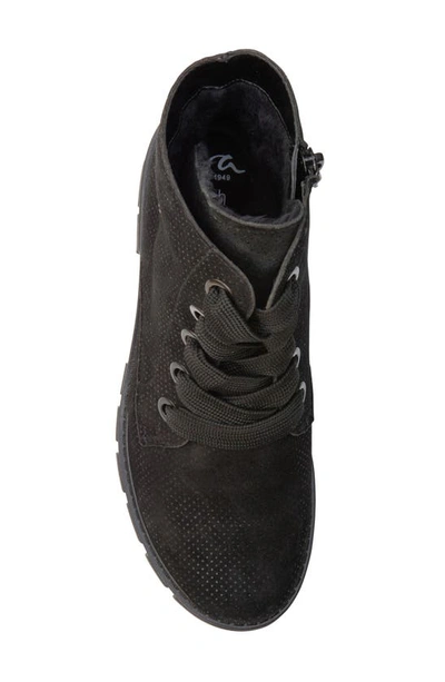Ara Debbie Lace-up Bootie In Black