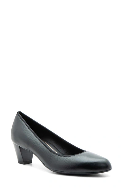 Shop Ara Kelly Pump In Black Leather