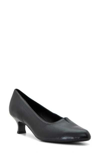 Shop Ara Kit Kitten Heel Pump In Black Leather