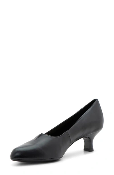 Shop Ara Kit Kitten Heel Pump In Black Leather