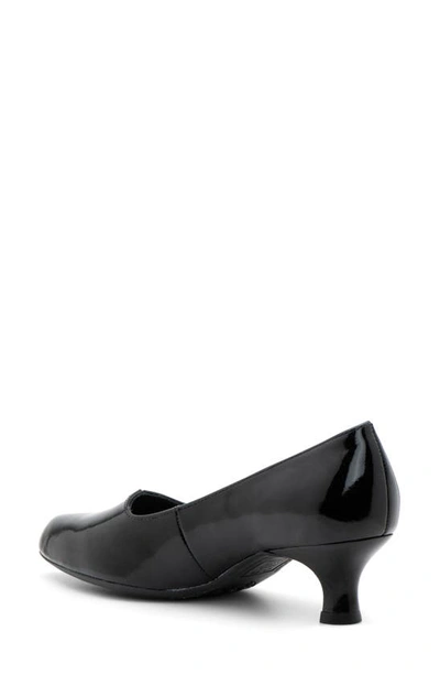 Shop Ara Kit Kitten Heel Pump In Patent Black