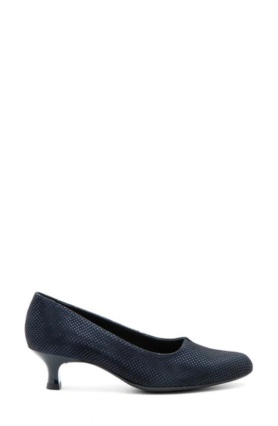 Shop Ara Kit Kitten Heel Pump In Midnight Blue