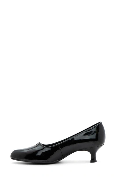 Shop Ara Kit Kitten Heel Pump In Patent Black