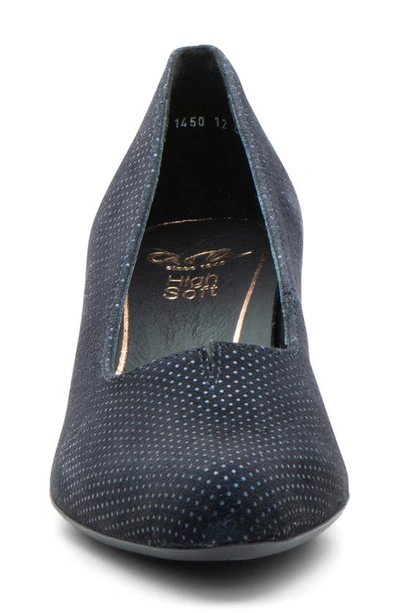 Shop Ara Kit Kitten Heel Pump In Midnight Blue