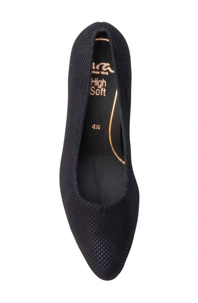 Shop Ara Kit Kitten Heel Pump In Midnight Blue