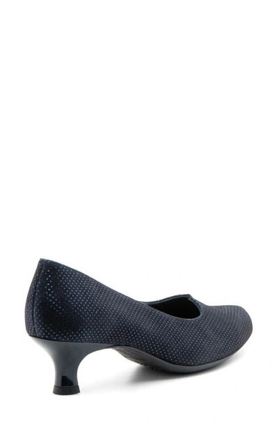 Shop Ara Kit Kitten Heel Pump In Midnight Blue