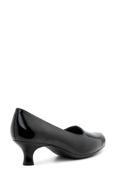 Shop Ara Kit Kitten Heel Pump In Patent Black