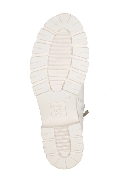 Ara Deon Zip Combat Boot In Cream
