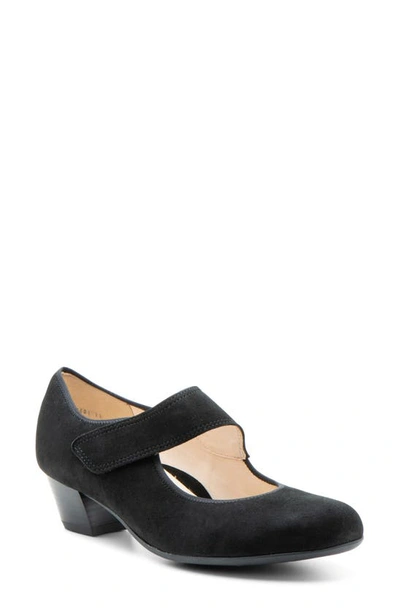 Shop Ara Calico 2.0 Mary Jane Pump In Black Suede