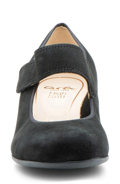 Ara Calico 2.0 Mary Jane Pump In Black Suede