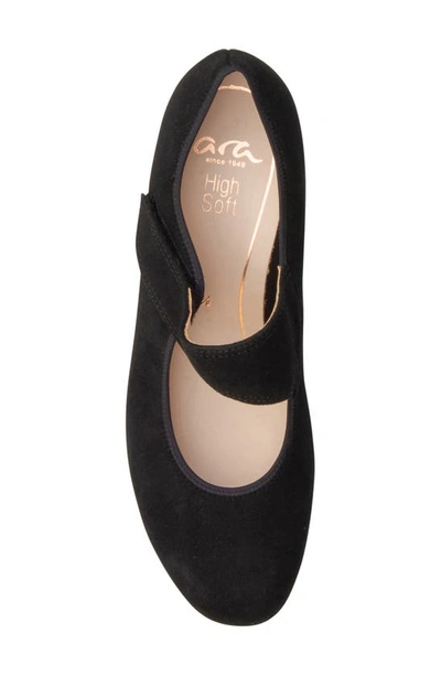 Ara Calico 2.0 Mary Jane Pump In Black Suede