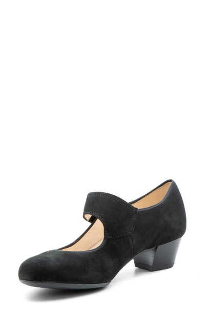 Ara Calico 2.0 Mary Jane Pump In Black Suede