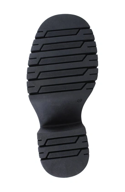 Ziginy Bertha Platform Penny Loafer In Black Leather