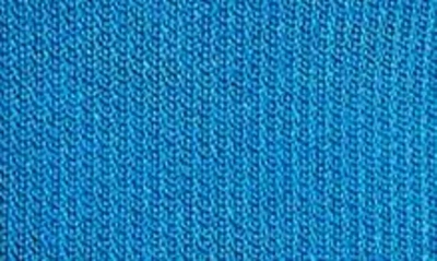 Shop Balmain 6-button Long Sleeve Knit Fit & Flare Minidress In 6kh Cobalt