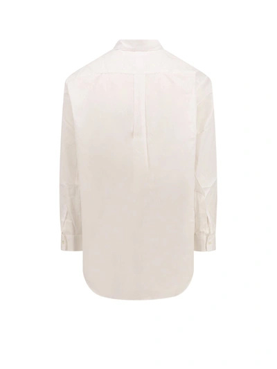 Shop Comme Des Garçons Shirt Cotton Shirt With Frontal Lacoste Patch