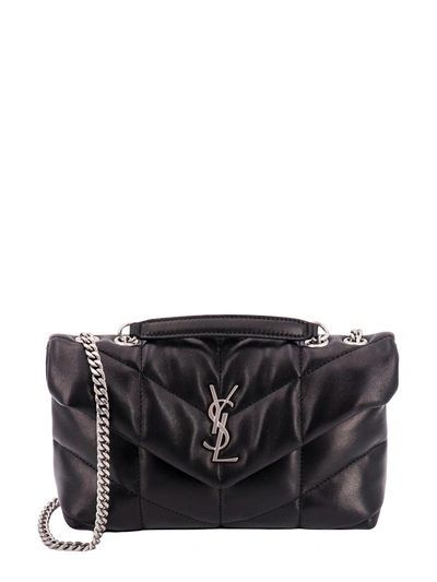 Shop Saint Laurent Matelassé Leather Shoulder Bag With Frontal Monogram