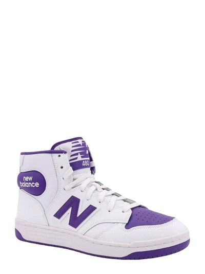 Shop New Balance Bicolor Leather Sneakers