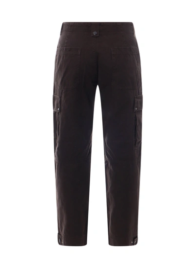 Shop C.p. Company Cotton Cargo Trouser With Applied Pockets
