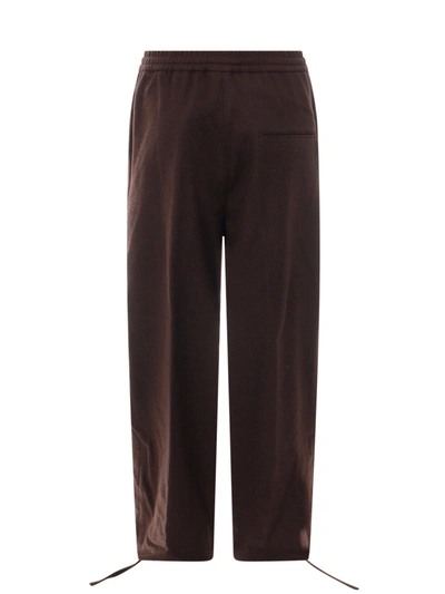 Shop Etudes Studio Wool Blend Trouser With Coulisse At The Bottom