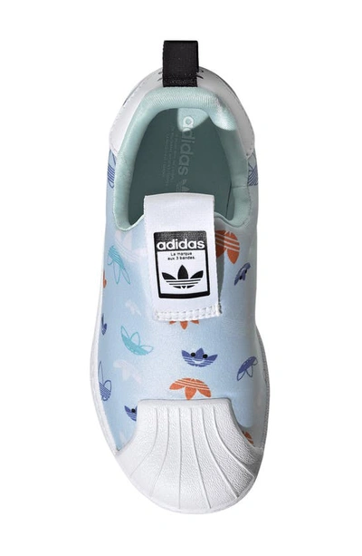 Shop Adidas Originals Kids' Superstar 360 Sneaker In Almost Blue/ Black/ White