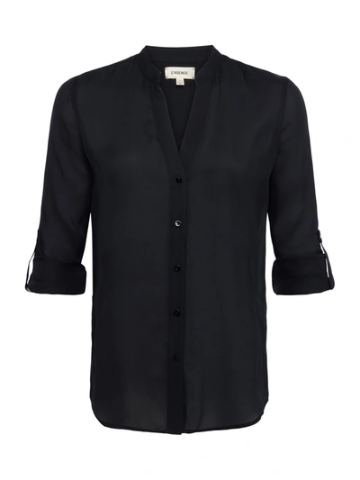 Shop L Agence Gillian Blouse In Black