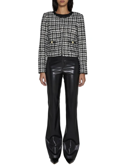 Shop Alice And Olivia Alice + Olivia Jackets In Black Off White