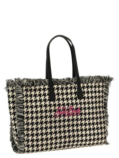 Shop Mc2 Saint Barth 'vanity' Handbag In White/black