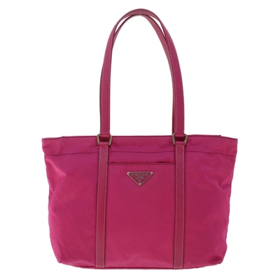 Shop Prada Tessuto Synthetic Tote Bag () In Pink