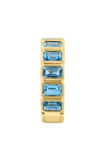 Shop Effy 14k Yellow Gold Blue Topaz Ring In Gold/ Blue