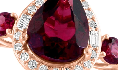 Effy 14k Rose Gold Rhodolite & Diamond Ring In Rose Gold