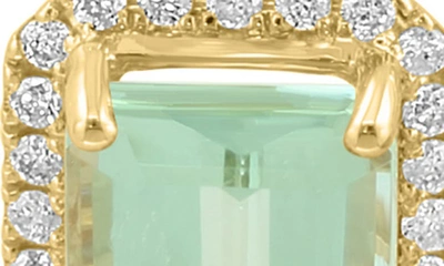 Shop Effy 14k Yellow Gold Diamond & Amethyst Drop Earrings In Gold/ Green