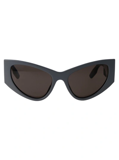 Balenciaga Bb0300s Grey Sunglasses In 004 Grey Grey Grey