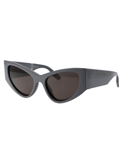 Shop Balenciaga Sunglasses In 004 Grey Grey Grey