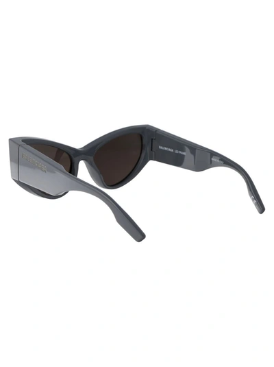 Balenciaga Bb0300s Grey Sunglasses In 004 Grey Grey Grey