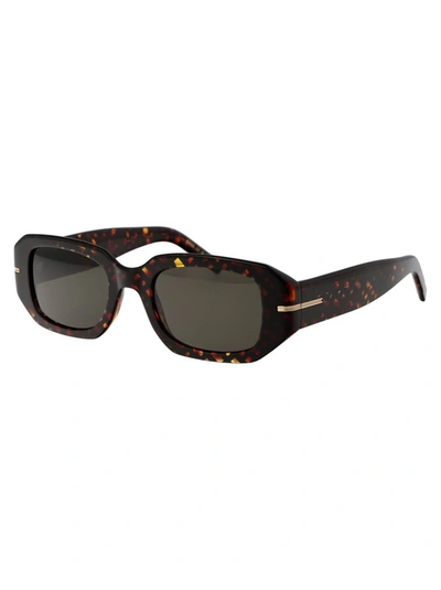 Shop Hugo Boss Sunglasses In 2vmir Havana Pattern
