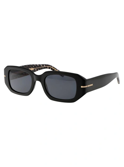 Shop Hugo Boss Sunglasses In 807ir Black