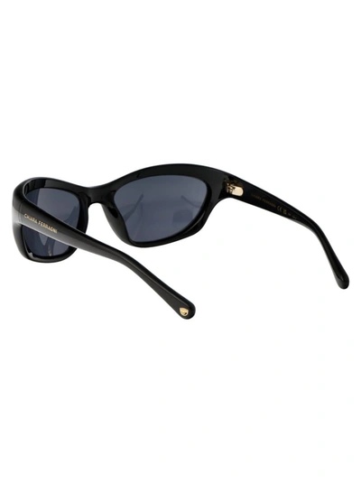 Chiara Ferragni Black Acetate Sunglasses In 807ir Black