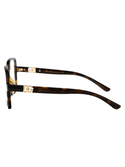 Dolce & Gabbana Tortoiseshell Square-frame Glasses In 502 Havana