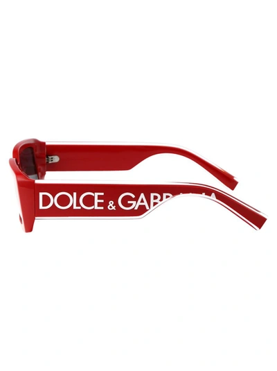 Shop Dolce & Gabbana Sunglasses In 309687 Red