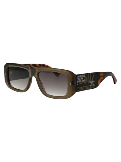 Shop Dsquared2 Sunglasses In 4c39k Olive