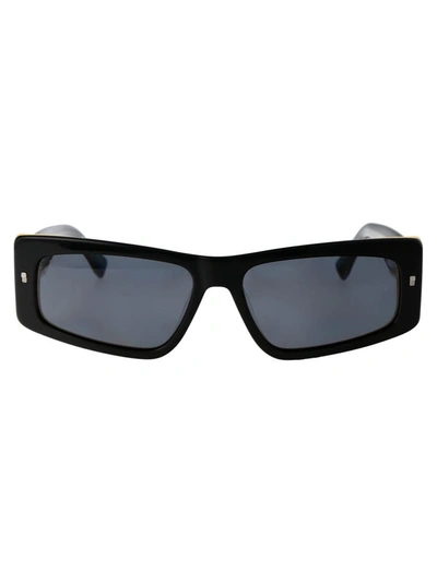 Shop Dsquared2 Sunglasses In 71cir Black Yellow