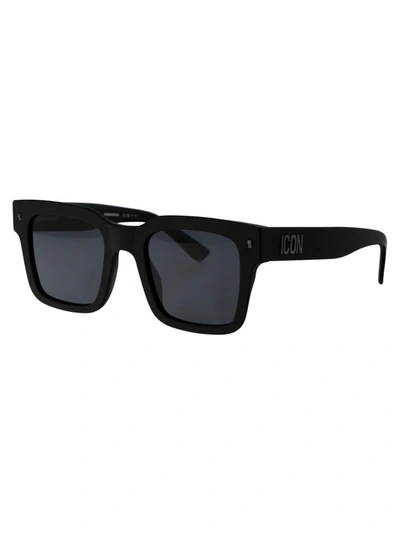 Shop Dsquared2 Sunglasses In 003ir Matte Black