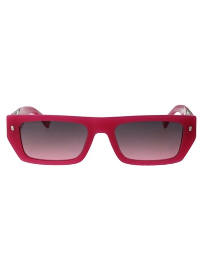 Shop Dsquared2 Sunglasses In Mu1ff Fuchsia