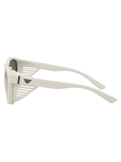 Ea7 Emporio Armani Sunglasses In 53445a Matte White