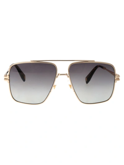 Shop Marc Jacobs Sunglasses In 06jib Gold Havana