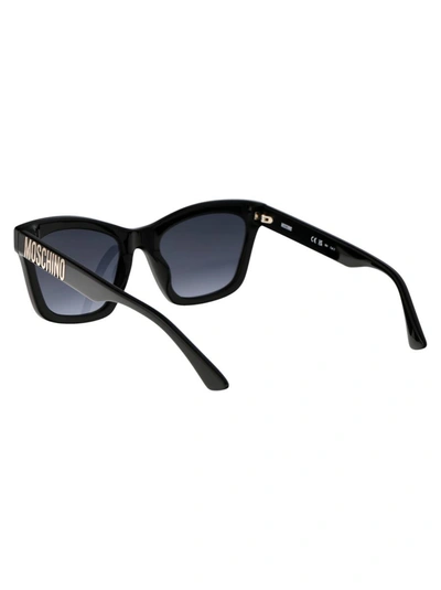 Shop Moschino Sunglasses In 8079o Black