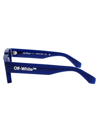 Shop Off-white Sunglasses In 4607 Blue