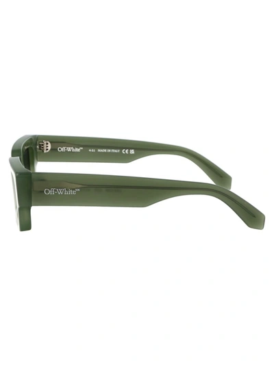 Shop Off-white Sunglasses In 5507 Sage Green