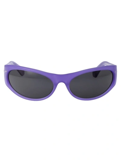 Shop Off-white Sunglasses In 3707 Purple